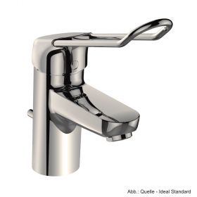 Ideal Standard Connect Blue Einhebel-Waschtischarmatur DN 15 mit Bügelgriff und Ablaufgarnitur, verchromt, B0543AA