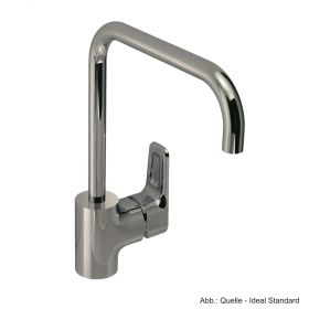Ideal Standard CeraPlan III Einhebel-Küchenarmatur DN 15 mit hohem Auslauf, verchromt, B0725AA