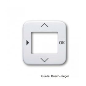 Busch-Jaeger Zentralscheibe für Timer-Bedienelem.,STB, RTR, alpinweiß 6435-214