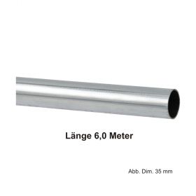 C-Stahl Systemrohr, blank, Länge 6,0m, 28 X 1,5 mm