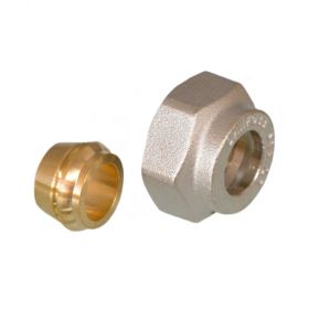 Danfoss Klemmverbinder für Kupfer-und Weichstahlrohre, G 3/4" IG, 15mm, 013G4125