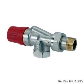 Danfoss Voreinstellbare Ventilgehäuse Typ RA-N 10,(3/8"), Axial, 013G0151