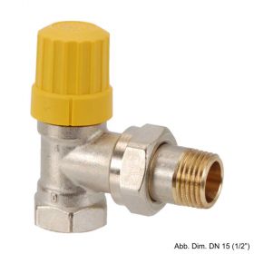 Danfoss Voreinstellbare Ventilgehäuse RA-UN 10,(3/8"), Eck-Ausführung, 013G3001