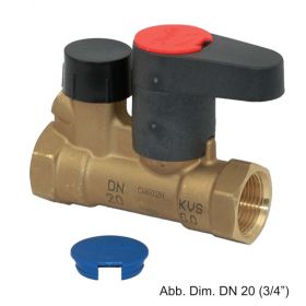 Danfoss Manuell. Strangabsperr-& Entleerventil LENO MSV-S DN15, 3/4"AG,003Z4111