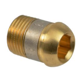 Danfoss Verschraubungen R 3/8" Nippel, matt vernickelt, 013G3181