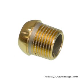 Danfoss Kurze Nippel, R 3/8", Gewindelänge 10 mm, unvernickelt, 013L0443