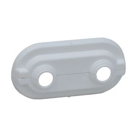 Danfoss Doppelrosette (PVC weiß) f. Rohrdurchmesser 12-24mm,MA: 50mm,192H0161