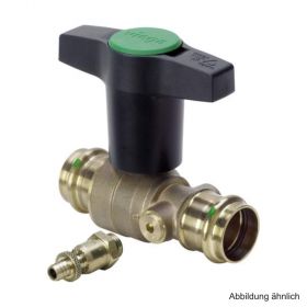 Viega Easytop Kugelhahn mit Entleerung, Serie 2275.3, DN 50 (54 mm)