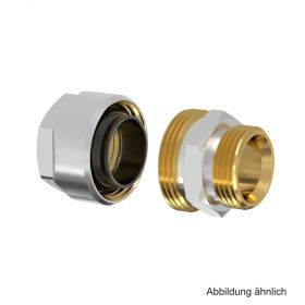 Simplex Schwarzrohradapter PLUS f. Rohr 1/2" x G3/4" AG Eurokonus, F13063