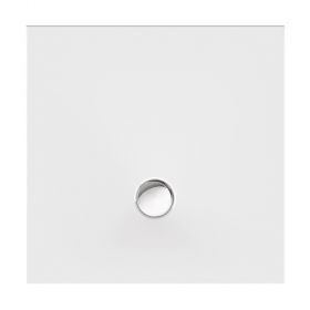 Viereckduschwanne Flat New E 100x100x2,5 cm, weiß
