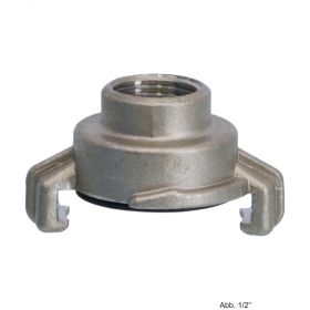 Edelstahl 316 Schnellkupplung mit Innengewinde 1 1/2", Knaggenabstand 40 mm