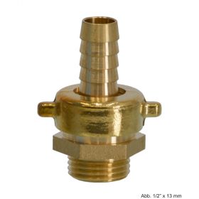Messing 3/3 Standrohrverschraubung, AG x Schlauchtülle, 1 1/4" x 30 mm