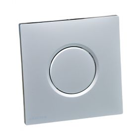 Geberit Betätigungsplatte - Urinalsteuerung mit pneumatuscher Spülauslösung, mattverchromt, 116011465
