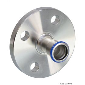 Geberit Mapress Edelstahl Flansch PN 10/16, mit Einschubende, 76.1mm