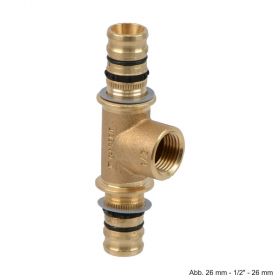 Geberit Mepla T-Stück 90 Grd. m. IG 50 mm - 1 1/2" - 50 mm