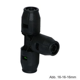 Geberit PushFit T-Stück 25 x 20 x 20mm PVDF