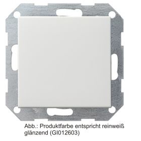 Gira System 55 Tast-Wechselschalter mit Wippe, alu 012626