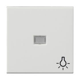 Gira System 55 Wippe für Taster, Symbol Licht, reinweiß glänzend 063003