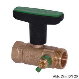 HEIMEIER Trinkwasserkugelhahn Globo D Entleerg., IG/AG,DN32 (1 1/4"), 067505000