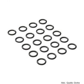 GROHE O-Ring 8x2,4 20 Stück, verchromt 0127600M
