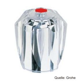 GROHE Brillant-Griff 1/2" mit Markierung rot, verchromt 06707000