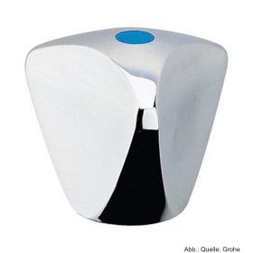 GROHE Griff Trecorn-de-Luxe Markierung blau 1/2", verchromt 08016000