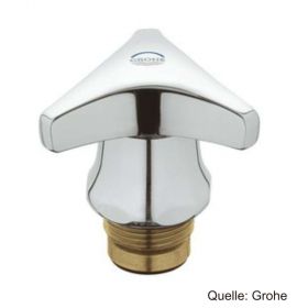 GROHE Oberteil DN 20 Trecorn-Griff mit Markierung blau, verchromt 11104000