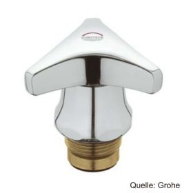 GROHE Oberteil DN 20 Trecorn-Griff mit Markierung rot, verchromt 11105000