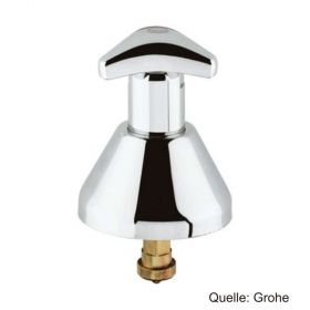 GROHE Oberteil 3/4",langer Kegel f.UP-Ventile,Trecorn-Griff,Markier. blau,chrom