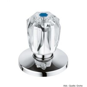GROHE Oberteil DN15 f. UP-Ventile m. Brillant-Griff & Markierung blau, chrom