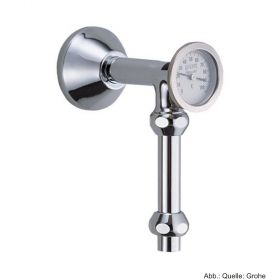 GROHE Abgangsbogen 1/2" m. Thermometer & 3/4"Quetschverschraubung,chrom 12440000
