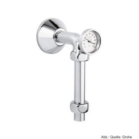 GROHE Abgangsbogen 3/4" mit 1" Quetschverschr. u. Thermometer, verchromt