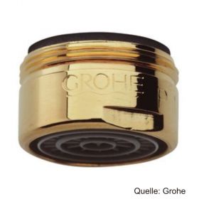 GROHE Mousseur mit Außengewinde M 24 x 1, gold 13929G00