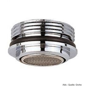 GROHE Laminar-Strahlregler m. M 28x1,5 AG f. Auslaufbrause, chrom, 13930000