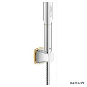 GROHE GRANDERA Stick Wandhalterset, 1 Strahlart, chrom/gold 27993IG0