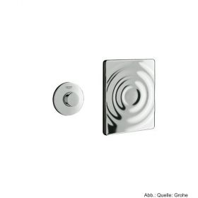 GROHE Pneumatik-Betät.,HandfernBetät.,Abdeckplatte,senkr.&waager. Montage chrom