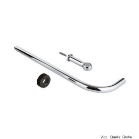 GROHE Spülrohr m. Schelle & Verbinder f. AP-WC Druckspüler 600x200mm, chrom