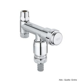 GROHE WAS-Ventil Eckfix Design-Gr. DN10 mit RV und Rohrbelüfter chrom