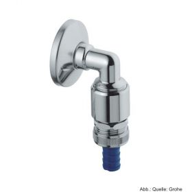 GROHE WAS-Schlauchanschlussbogen DN15 mit Rohrbelüfter eigensicher chrom
