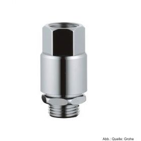 GROHE Sicherungskombination DN15,Rohrbelüfter Bauform C,verchromt 41230000