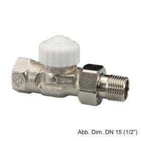 HEIMEIER Thermostat-Ventilunterteil V-exact II,Durchgang,DN10 (3/8"),371201000