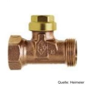 HEIMEIER Rücklauf-Verschraubung Rp 1/2" Innengewinde x G 3/4" AG,040202000