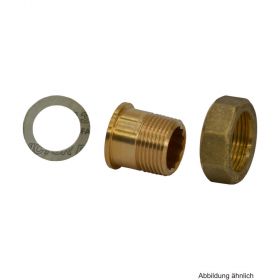 HEIMEIER Anschlussverschraubung m. Schraubnippel,R 1/2,f. DN15,flachd.,067502350