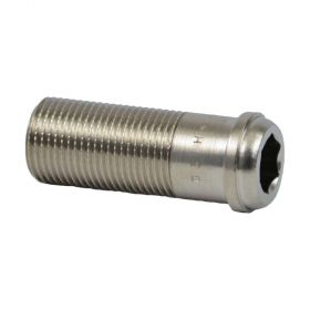 HEIMEIER Schraubnippel, 47 mm, R 3/8", Messing vernickelt, 220101010