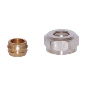 HEIMEIER Klemmverschraubung vernickelt f. Cu-/Stahlrohr 16mm ,G 3/4"IG,383116351
