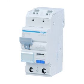 Hager FI-LS - Schalter ADS913D, 1P+N 6kA B-13A 30mA Typ A QC, ADS913D
