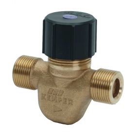 Kemper-Weser 'Eta-Therm' Stockwerks-Regulierventil (57°C +/-1°C), DN 15, AG 3/4"