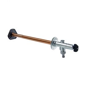 Kemper 'Frosti-plus' Frostsichere Außenarmatur DN 15, 1/2", 150-415 mm als Bausatz mit Bediengriff und Steckschlüsseloberteil, 5740301500