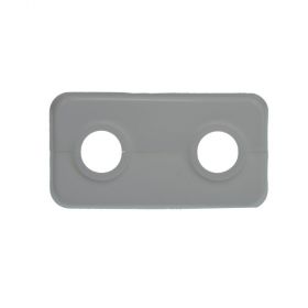 Klapprosetten doppelt, weiß, Stichmaß 50 mm, (1/2"), Ø 22 mm