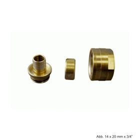 Renovierungssystem (Mini) Klemmringverschraubung 10x1,3 x 3/4" Eurokonus